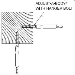 adjust-a-body with hanger bolt
