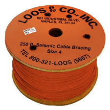 1/8" Seismic Cable, Orange, 250ft. Spool - OR4-CBL 