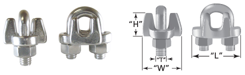 Drop Forged Style SS Wire Rope Clips